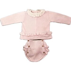 Traditional Pink Spanish Baby 3 piece set